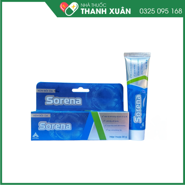 Kem bôi da Sorena hỗ trợ bảo vệ, làm dịu, phục hồi tổn thương do bỏng và sau xạ trị